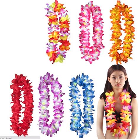 bag of fake flowers for a lei|artificial silk flower lei.